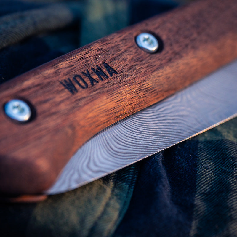 Söderfors Foldable Saw 250 mm - Walnut & Damascus Steel