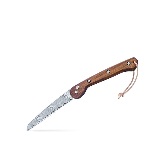Söderfors Foldable Saw 180 mm - Walnut & Damascus Steel