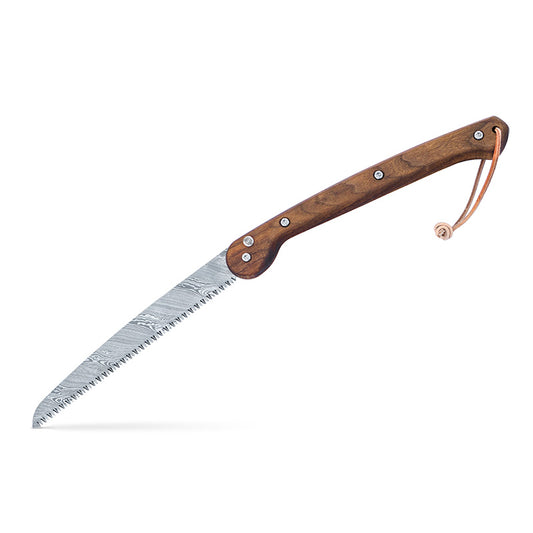 Söderfors Foldable Saw 250 mm - Walnut & Damascus Steel